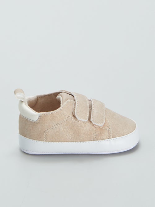 Tweekleurige sneakers met klittenband - Kiabi