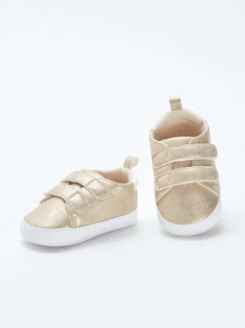 Tweekleurige sneakers met klittenband - Kiabi