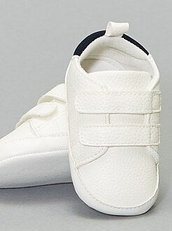 Tweekleurige sneakers met klittenband - Kiabi