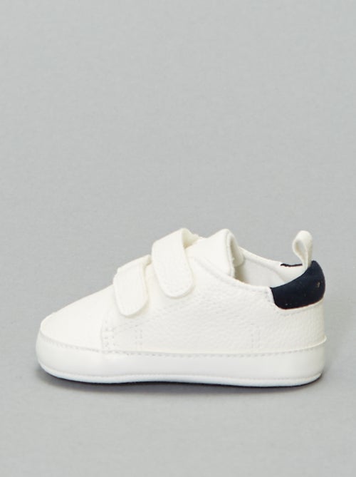 Tweekleurige sneakers met klittenband - Kiabi