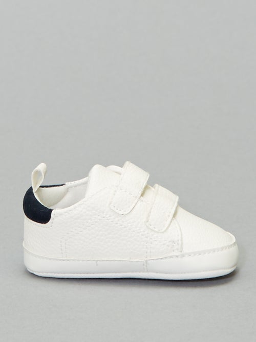 Tweekleurige sneakers met klittenband - Kiabi