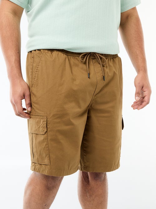 Twill bermuda met meerdere zakken - Kiabi