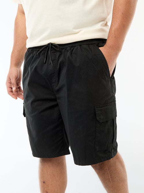 Twill bermuda met meerdere zakken - Kiabi