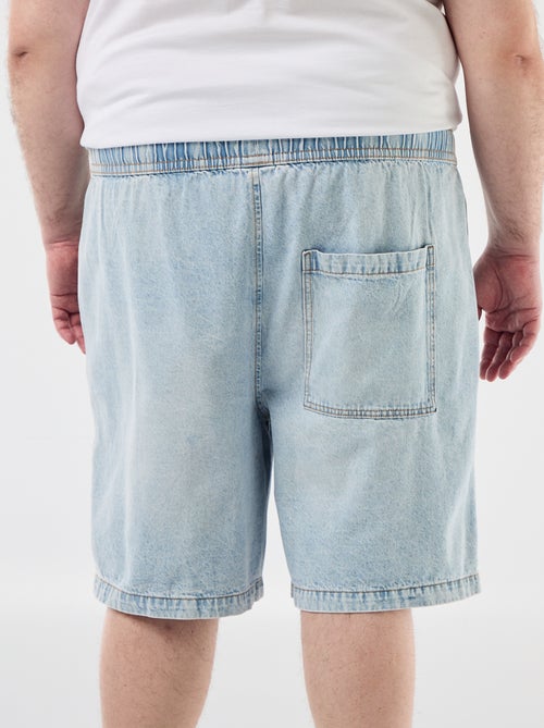 Twill bermuda met trekkoordjes - Kiabi