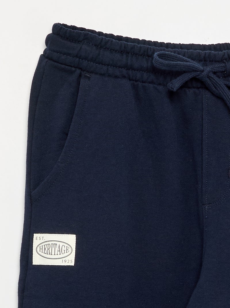 Twill joggerbroek - comfort fit Blauw - Kiabi