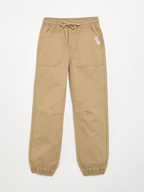Twill joggerbroek - slim fit - Kiabi
