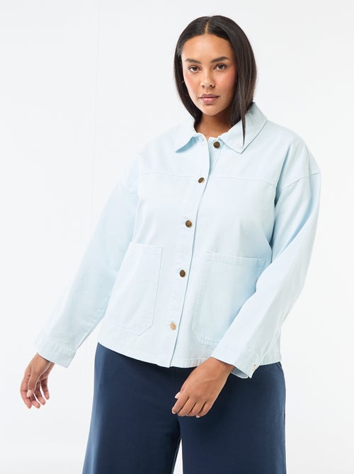 Twill overshirt met 2 opgestikte zakken - Kiabi
