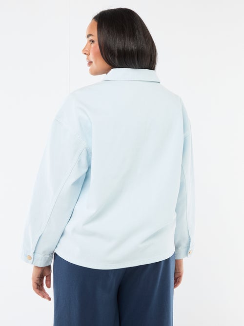 Twill overshirt met 2 opgestikte zakken - Kiabi