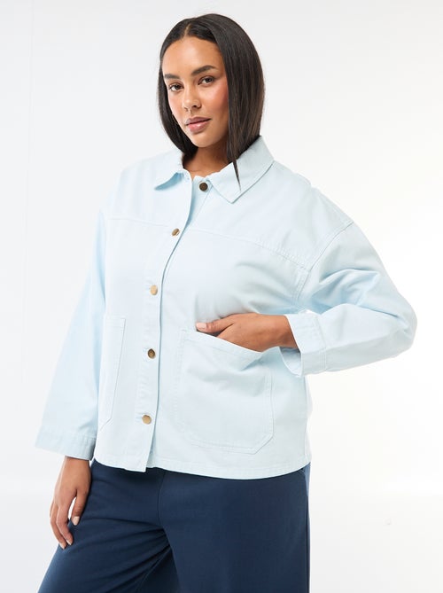 Twill overshirt met 2 opgestikte zakken - Kiabi