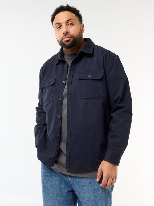 Twill overshirt met borstzakken met klep - Kiabi