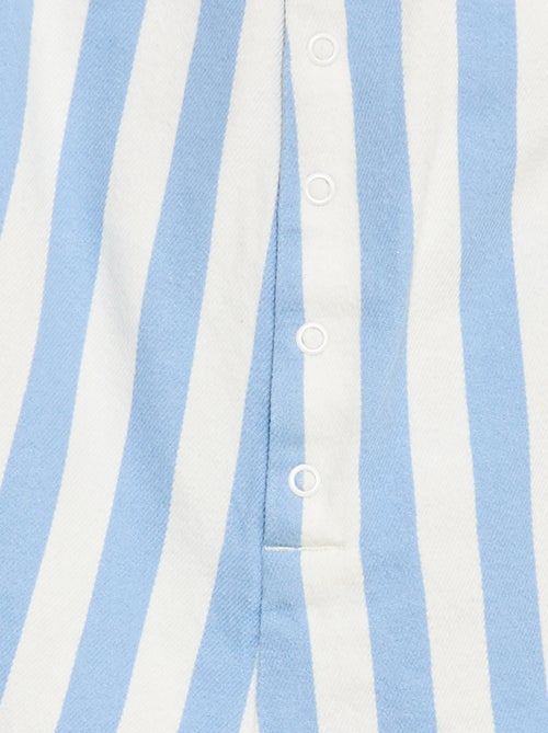 Twill short jumpsuit met bretellen - Kiabi