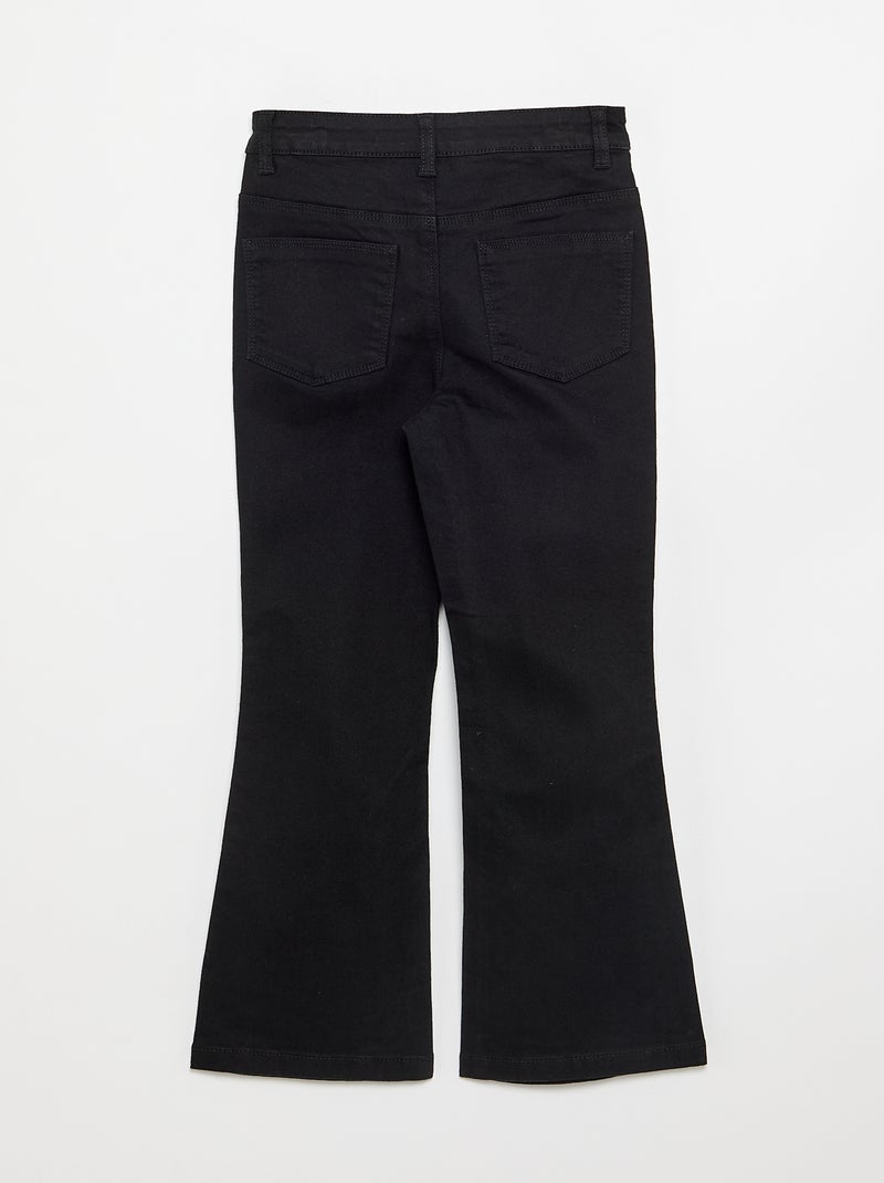 Twillbroek - Comfort fit-model Zwart - Kiabi