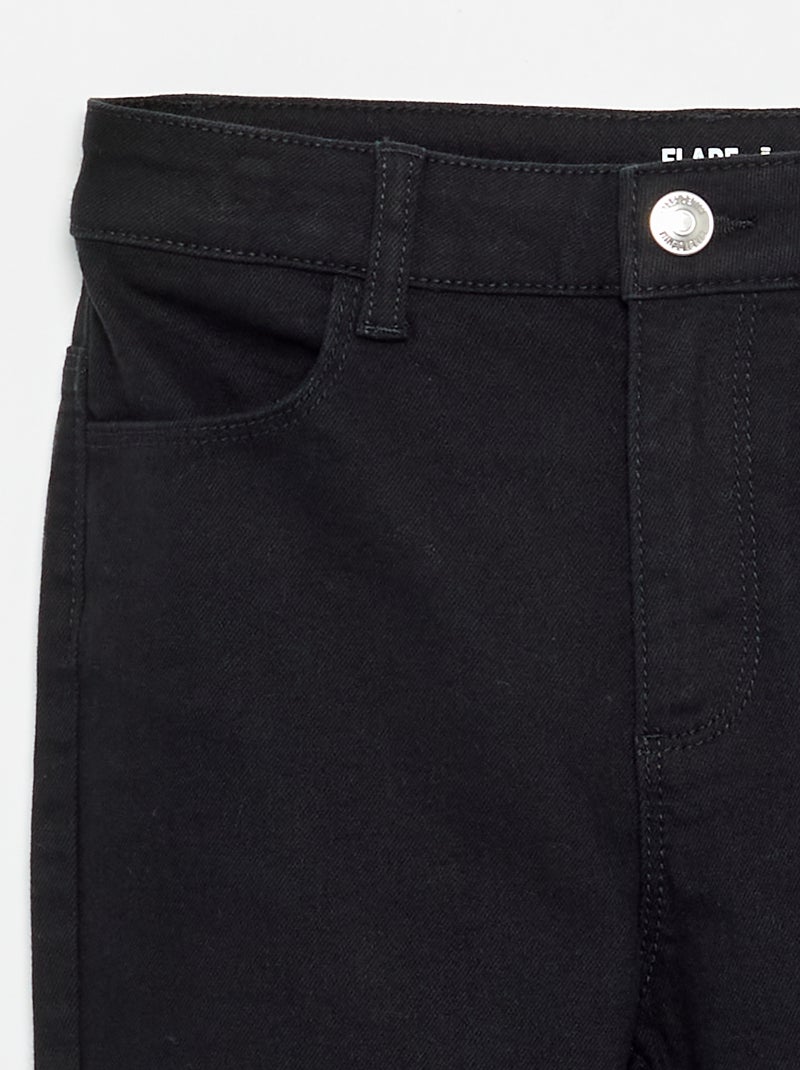 Twillbroek - Comfort fit-model Zwart - Kiabi