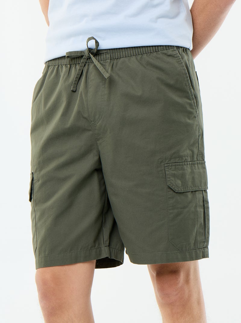 Twillchino bermuda Groen - Kiabi