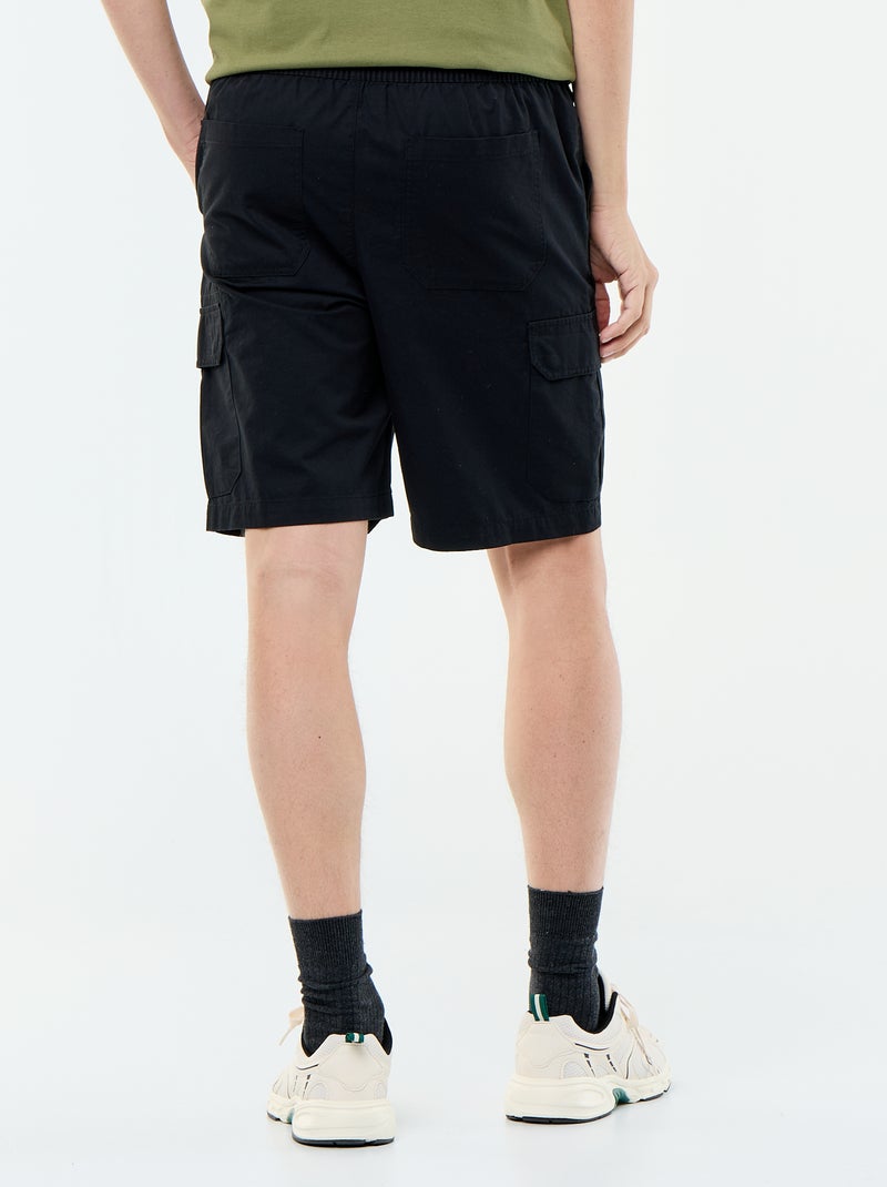 Twillchino bermuda Zwart - Kiabi