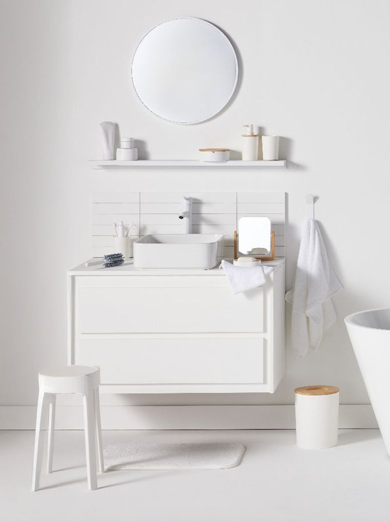 Uiterst zachte badmat 40 x 60 cm WIT - Kiabi