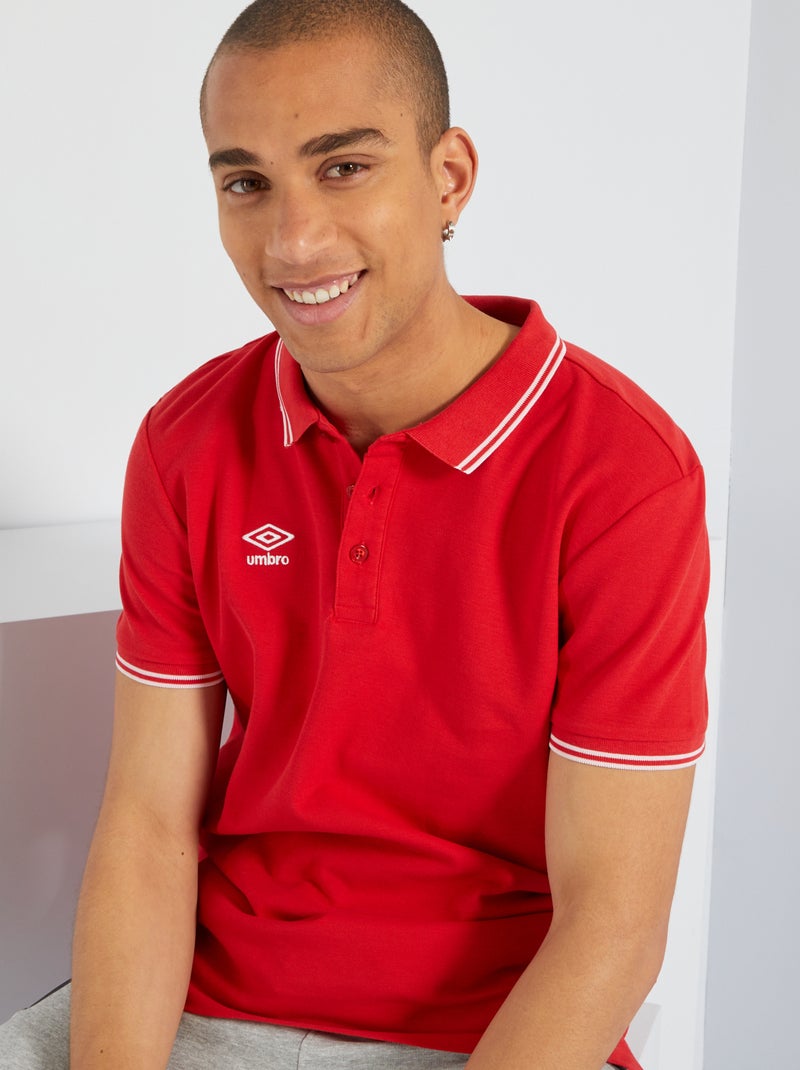 'Umbro'-polo van piquétricot ROOD - Kiabi