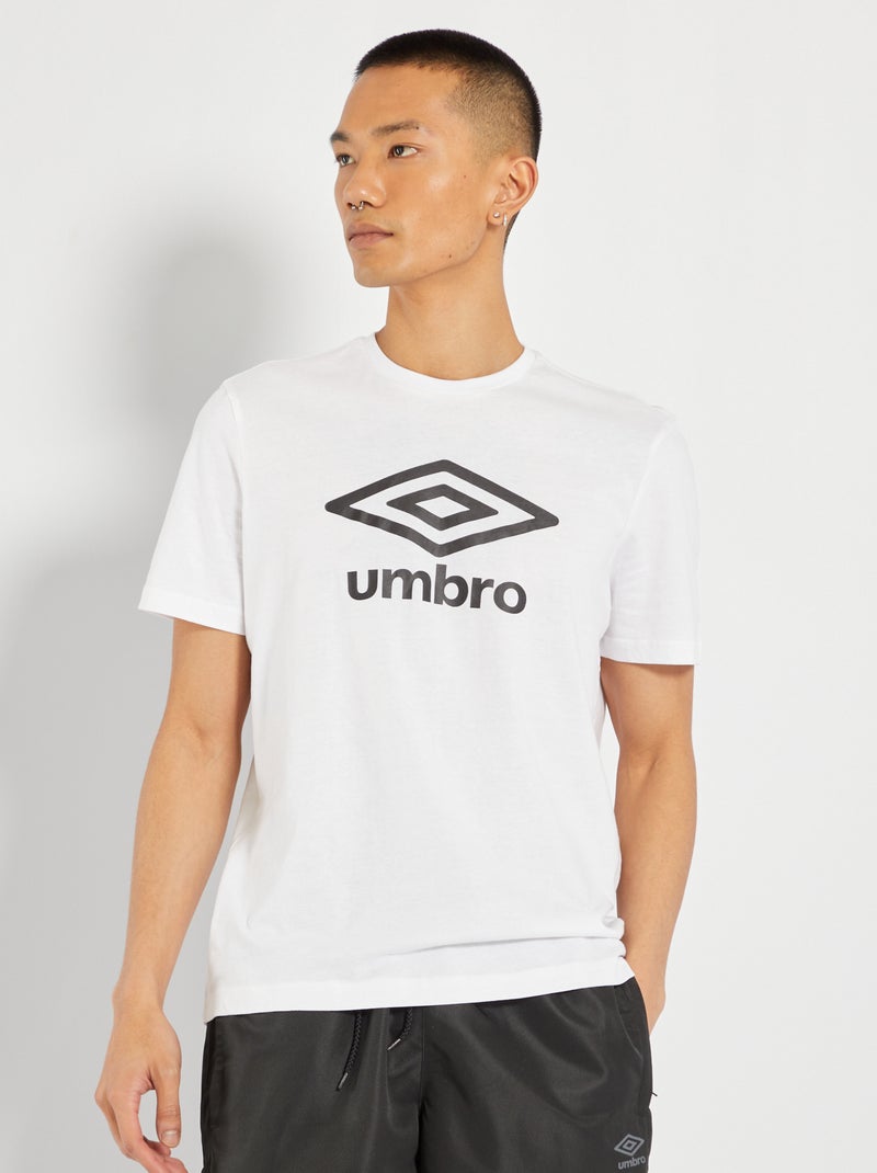 Umbro-T-shirt met ronde hals WIT - Kiabi