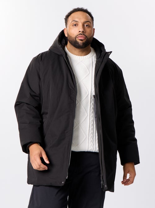 Unie parka met capuchon - Kiabi