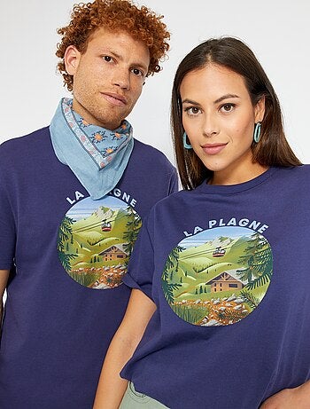 Uniseks T-shirt met opdruk 'Les Baux de Provence' - Kiabi