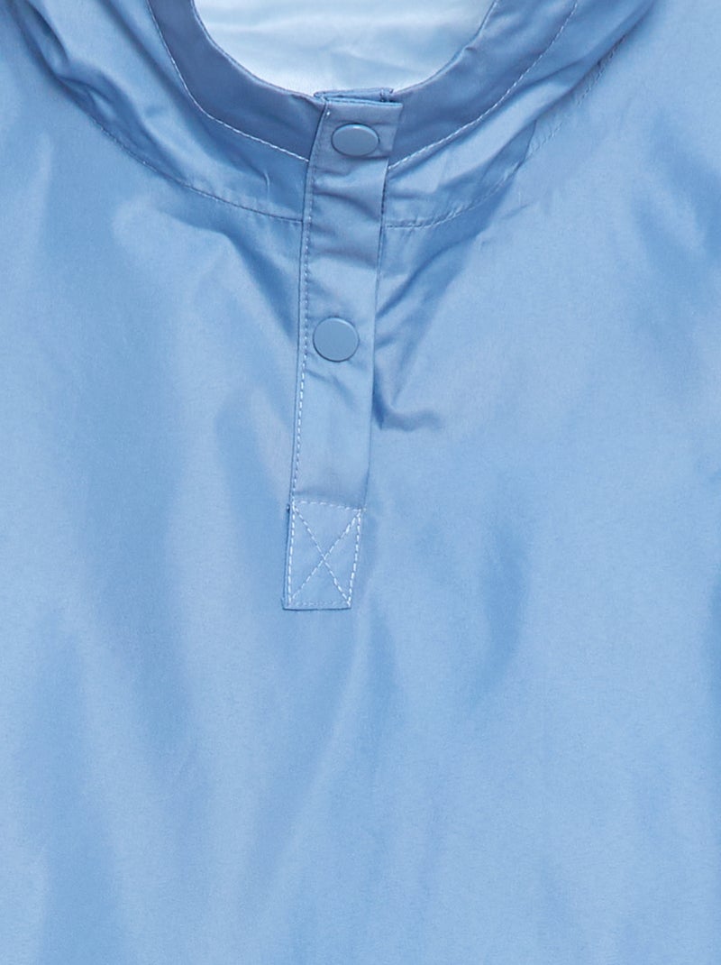 Unisex capuchonponcho - gemakkelijk aan te trekken collectie Blauw - Kiabi