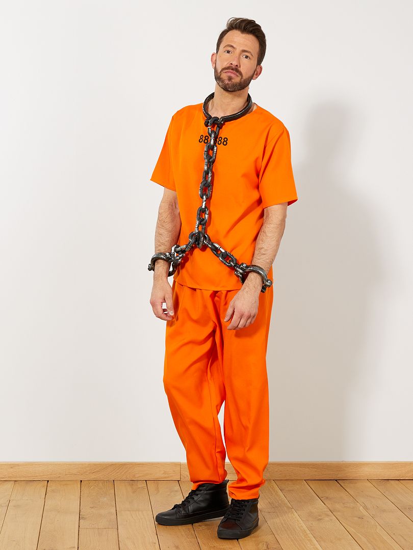 US gevangene verkleedkostuum oranje - Kiabi
