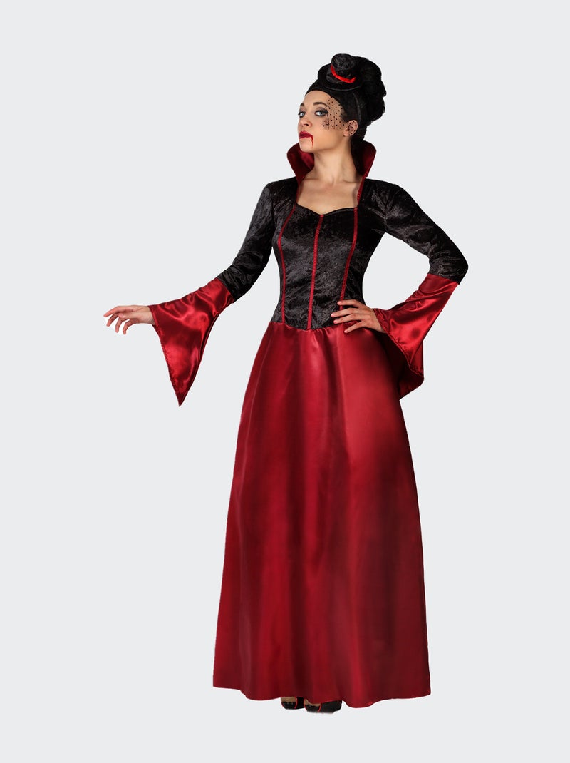 Vampierjurk - Verkleedkleding zwart / rood - Kiabi