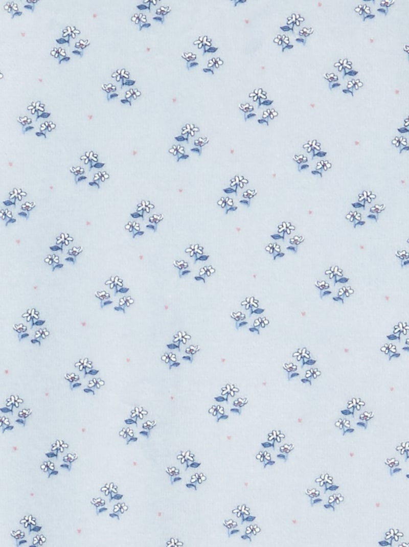 Velours boxpakje Blauw - Kiabi