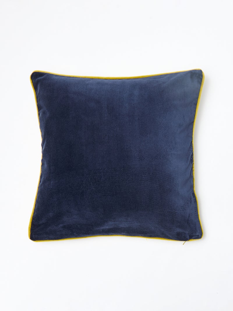 Velours kussenhoes - Kiabi Home Blauw - Kiabi