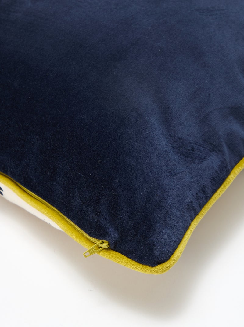 Velours kussenhoes - Kiabi Home Blauw - Kiabi
