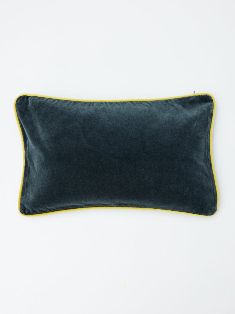 Velours kussenhoes (30x50 cm) - Kiabi Home Grijs - Kiabi