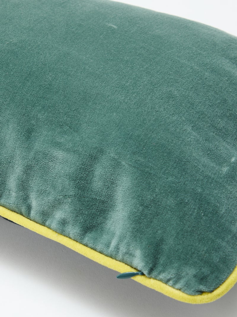 Velours kussenhoes (30x50 cm) - Kiabi Home Grijs - Kiabi