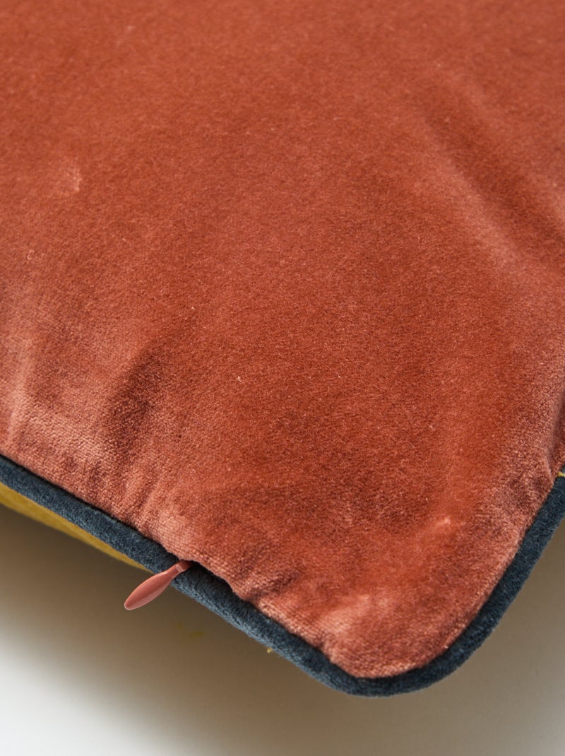 Velours kussenhoes (30x50 cm) - Kiabi Home Oranje - Kiabi