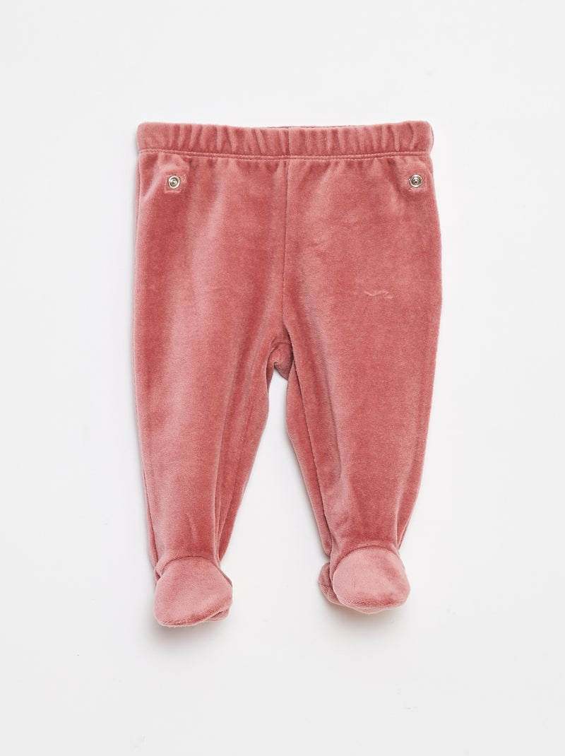 Velours pyjama - 2-delig Wit - Kiabi