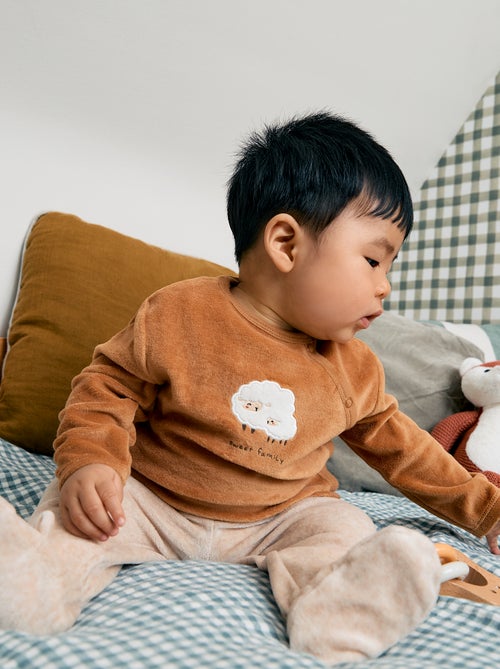 Velours pyjama - 2-delige set - Kiabi