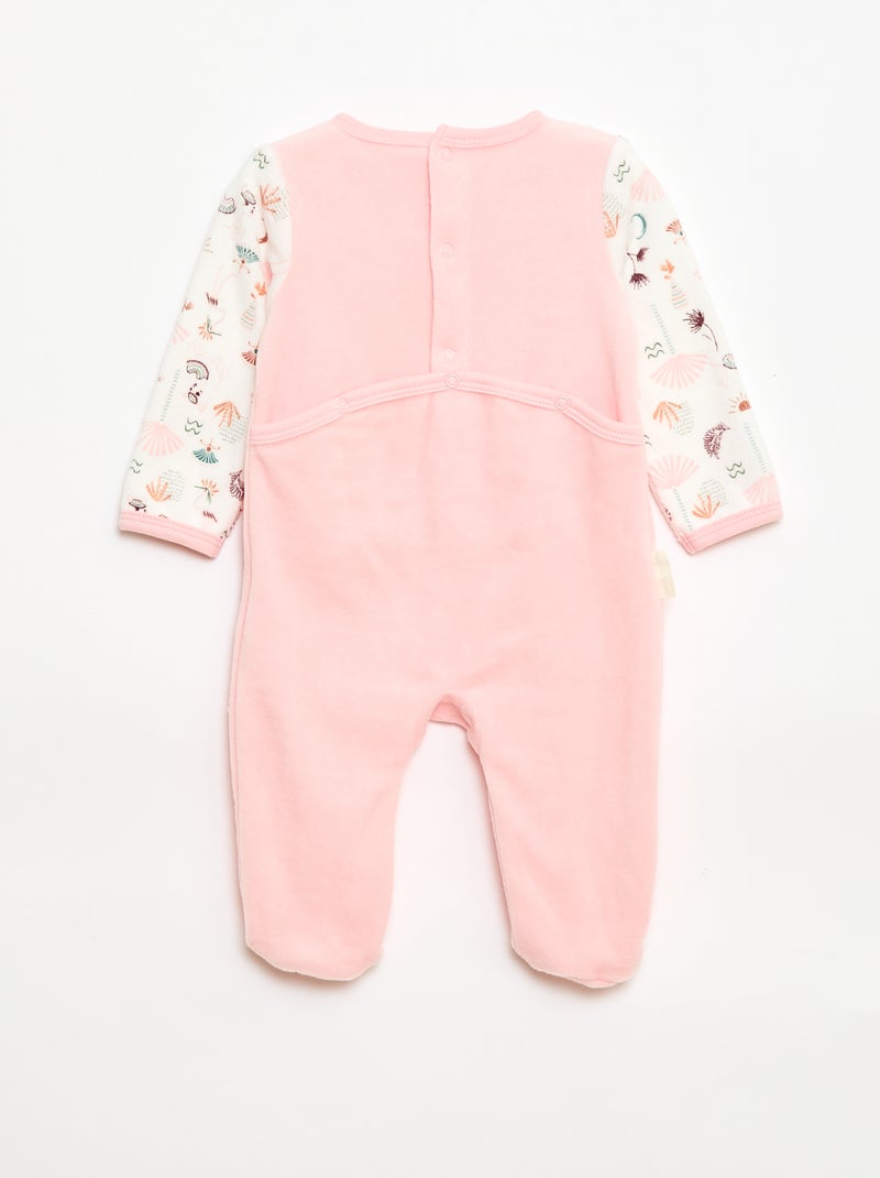 Velours slaappak 'Petit Béguin' Rose - Kiabi