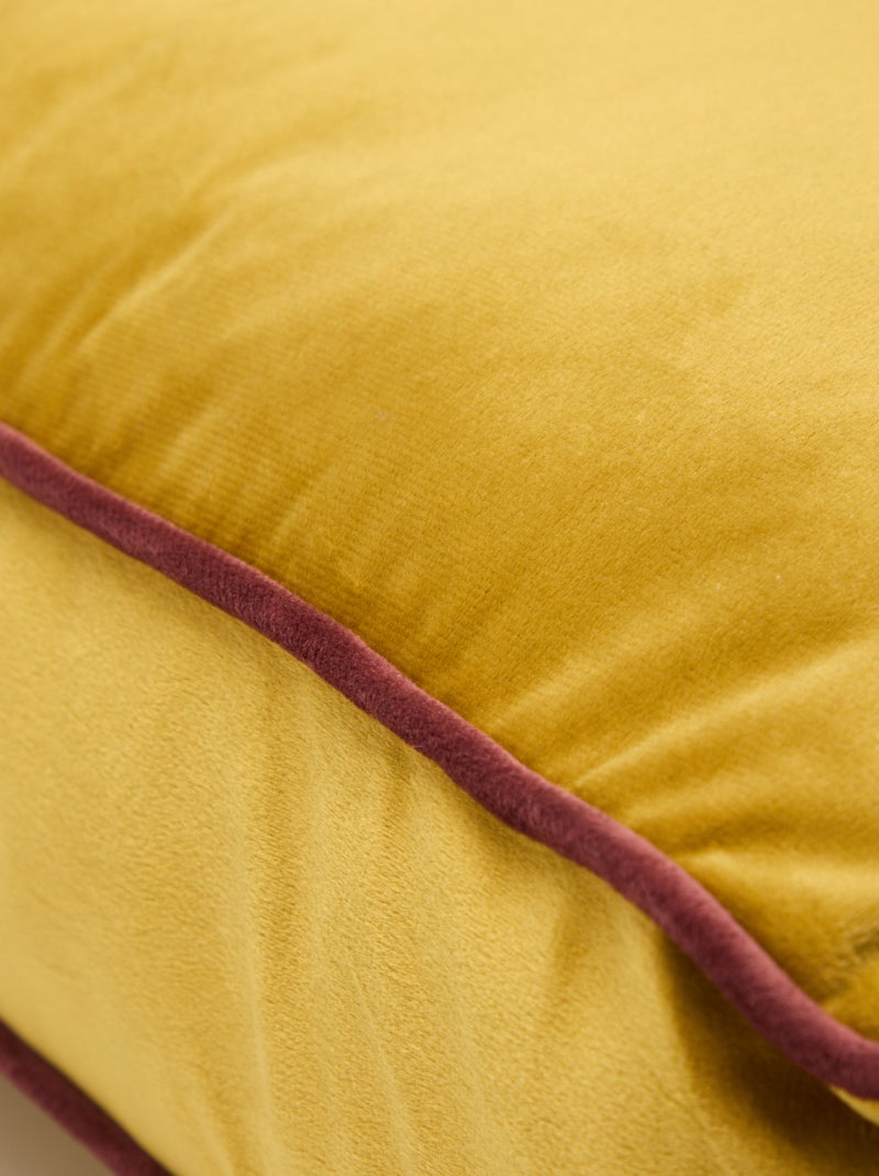 Velours vloerkussen Geel - Kiabi