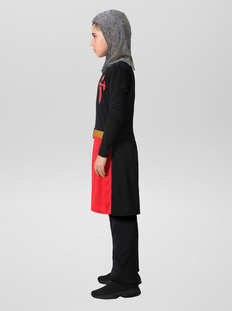 Verkleedkleding - 'Middeleeuwse ridder' - 2-delig ZWART - Kiabi