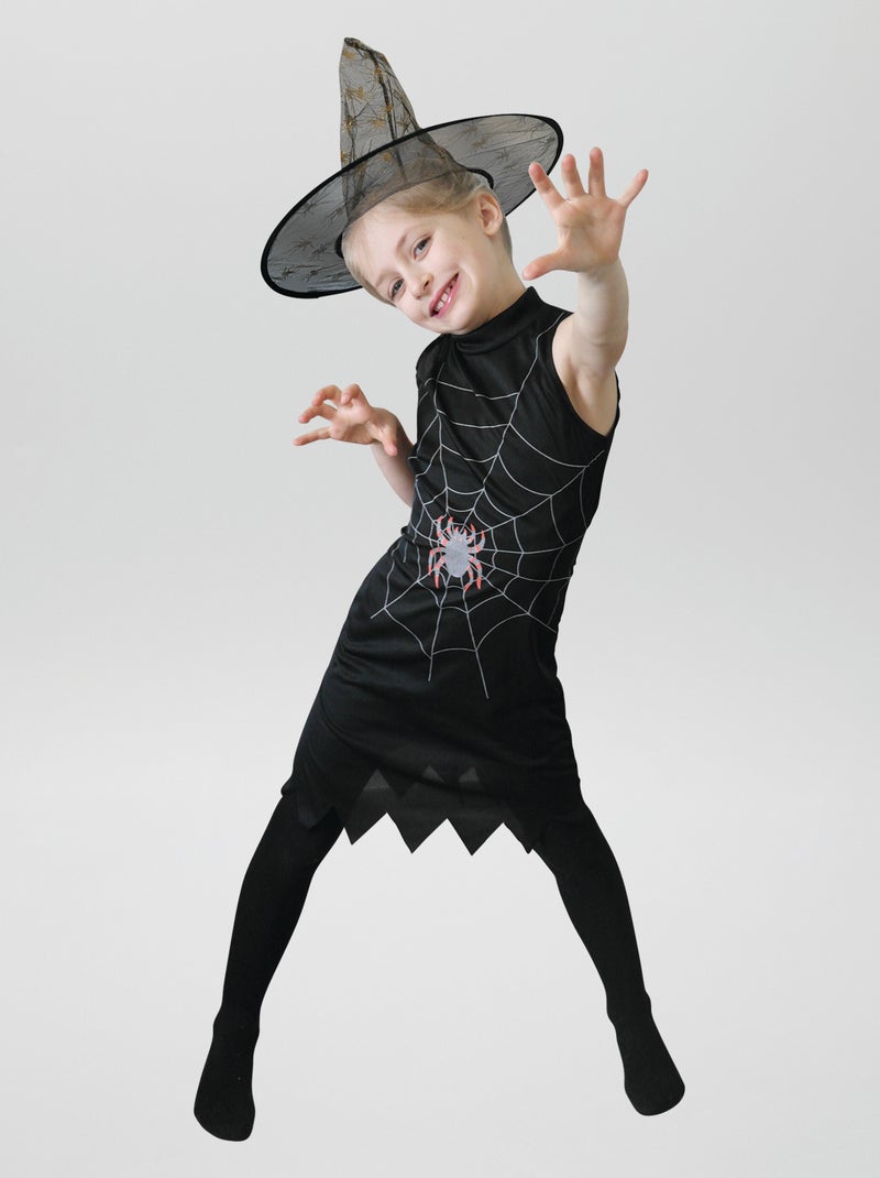 Verkleedkleding: heks + hoed ZWART - Kiabi