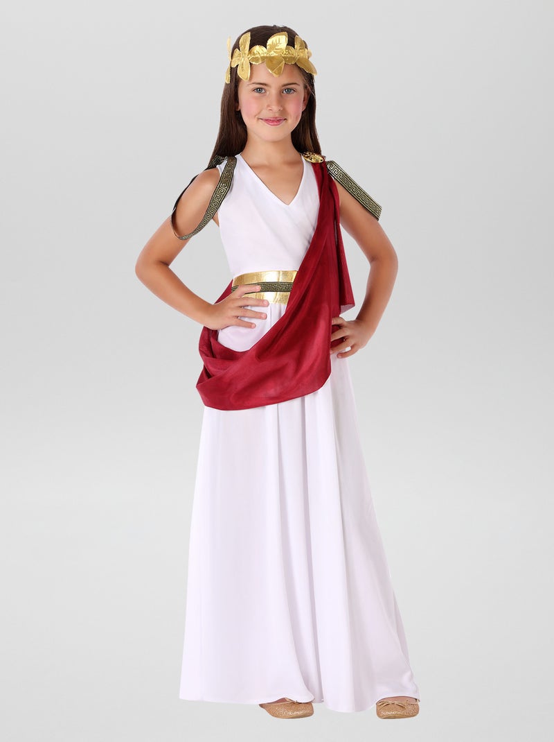 Verkleedkleding 'Romein' 3-delig WIT - Kiabi