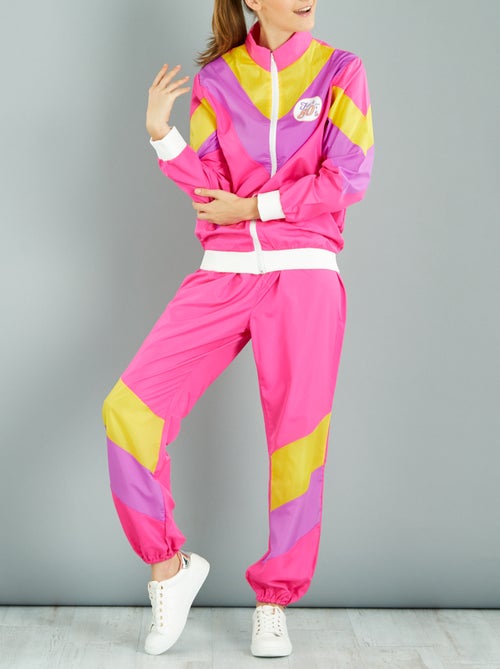 Verkleedkostuum joggingpak uit de jaren 80 - Kiabi
