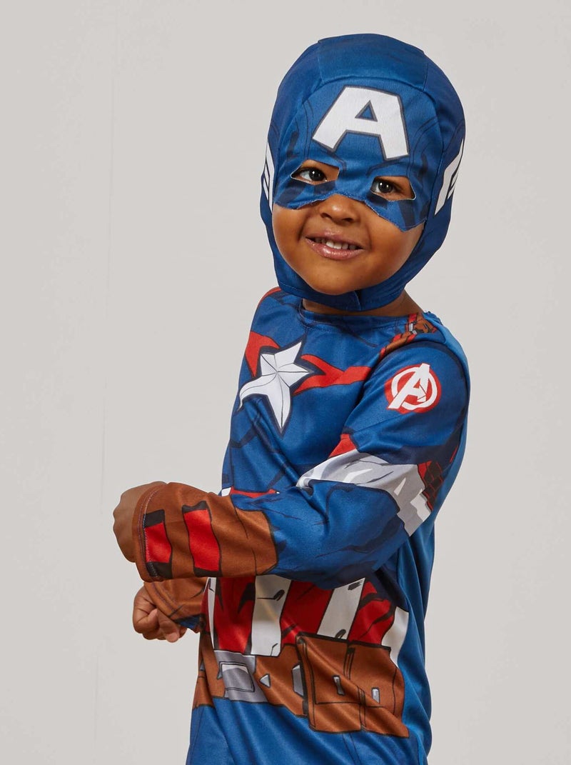 Verkleedkostuum van 'Captain America' blauw / rood - Kiabi