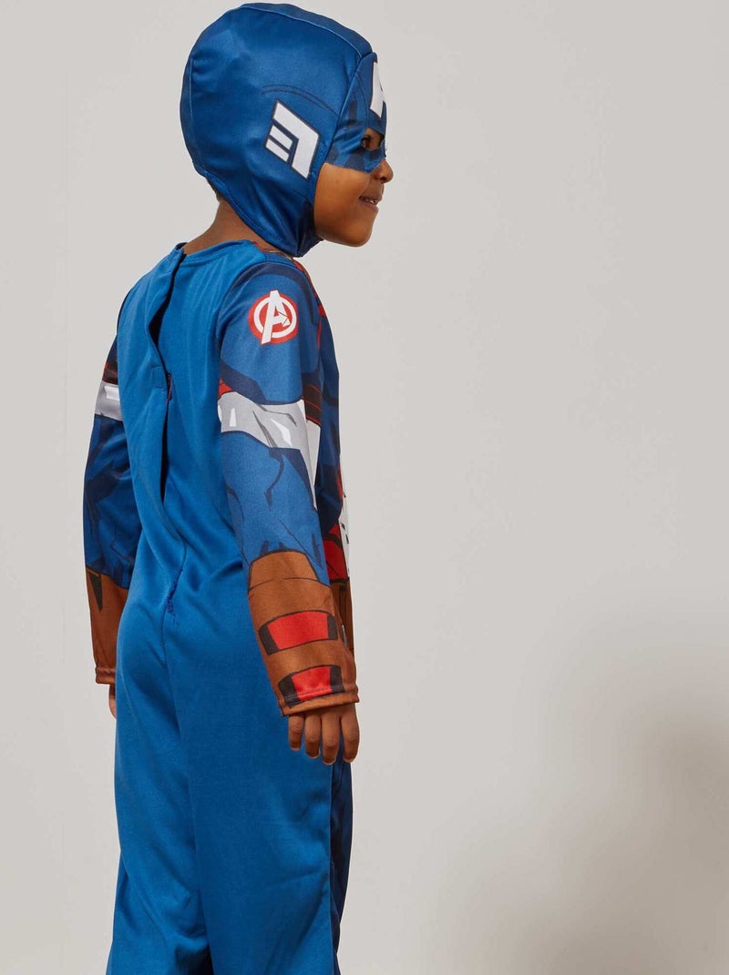 Verkleedkostuum van 'Captain America' blauw / rood - Kiabi