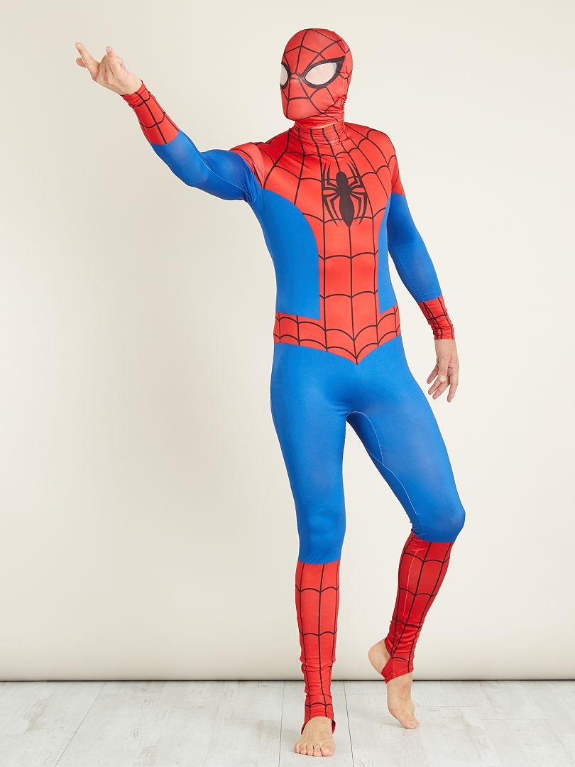 domineren hemel theorie Verkleedkostuum van 'Spider-Man' tweede huid met bivakmuts - blauw / rood -  Kiabi - 42.00€