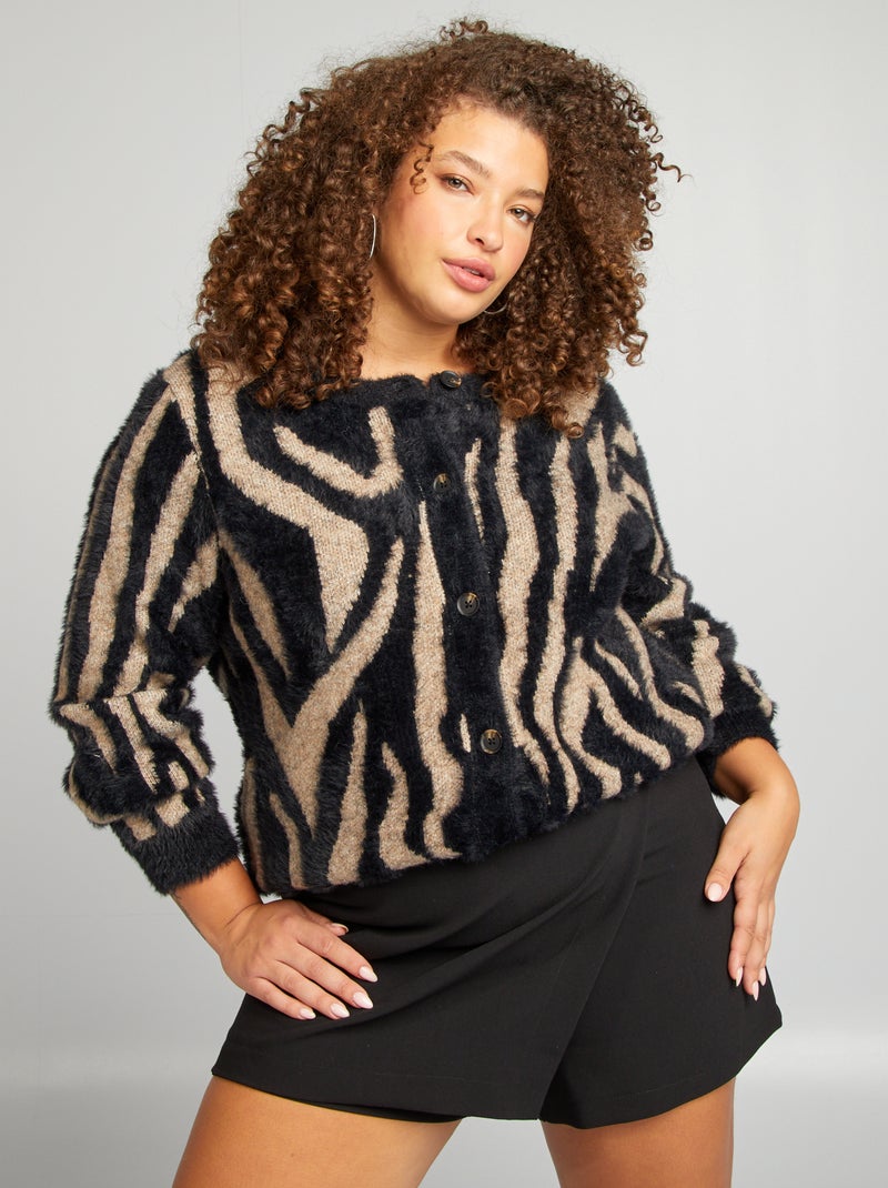 Vero Moda Curve - Heerlijk zachte, gebreide trui BIEGE - Kiabi