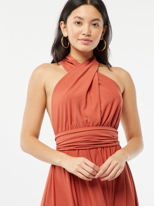 Verstelbare lange jurk - Kiabi