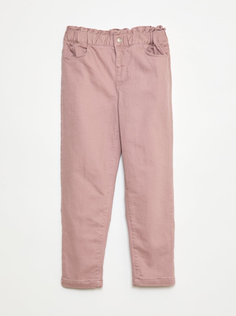 Verstevigde broek met paperbagtaille Rose - Kiabi