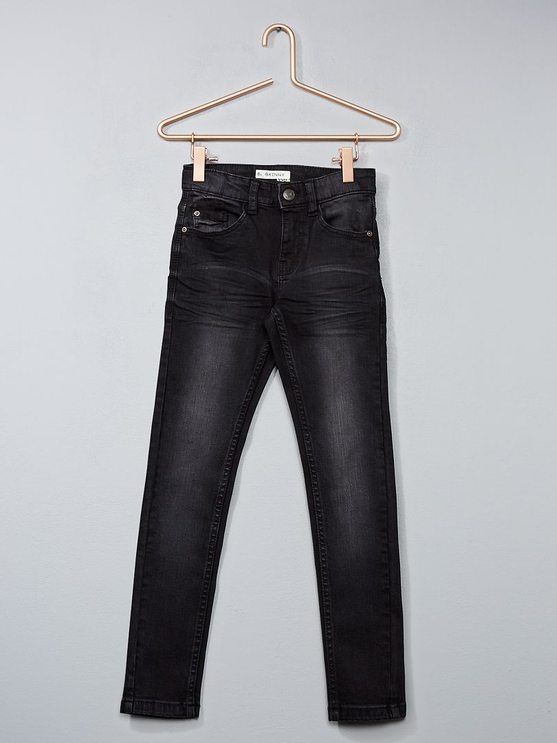 Verwassen skinny jeans black denim - Kiabi