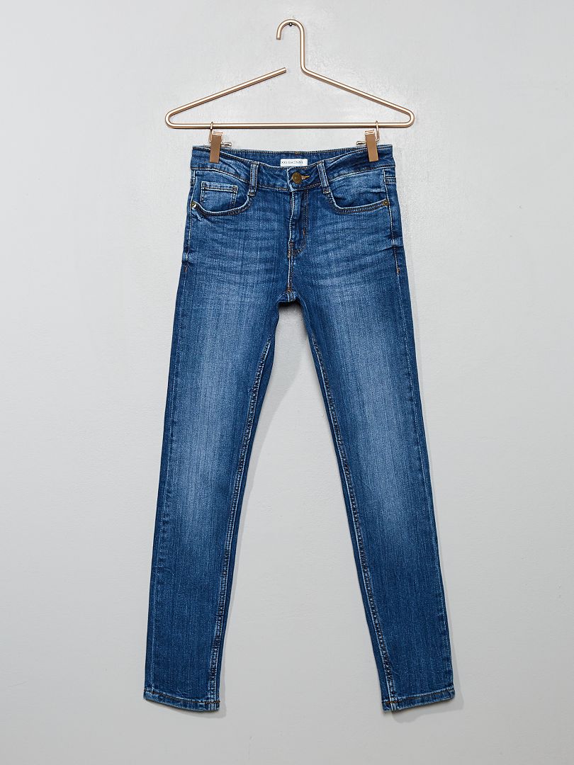 Verwassen, skinny jeans BLAUW - Kiabi