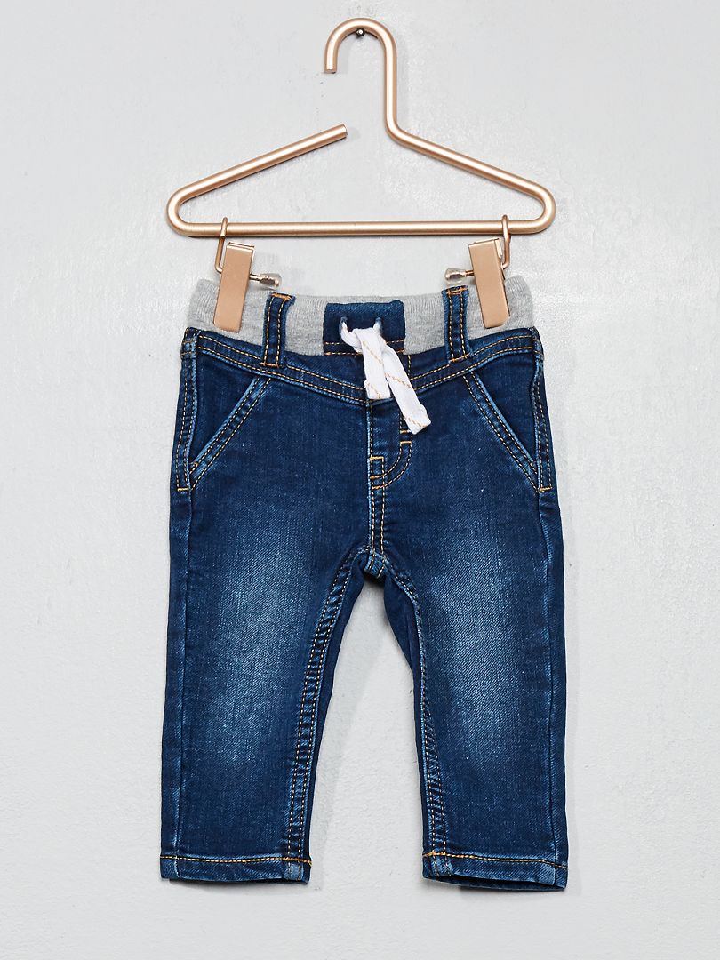 Verwassen stretch jeans BLAUW - Kiabi